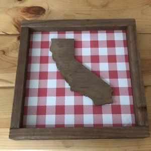 California Wooden Framed Wall Art
